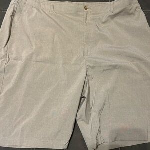 Hogan Stone Gray Flat Front Shorts